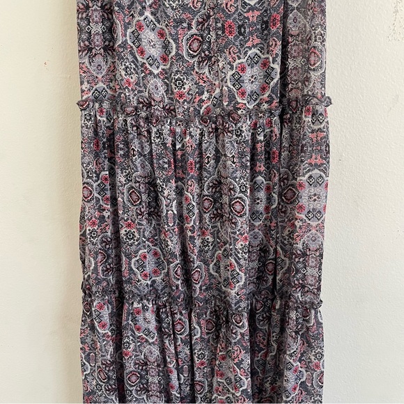 Anthropologie Drew Naomi Tiered Maxi Dress Boho Floral Chiffon XS - Picture 8 of 11